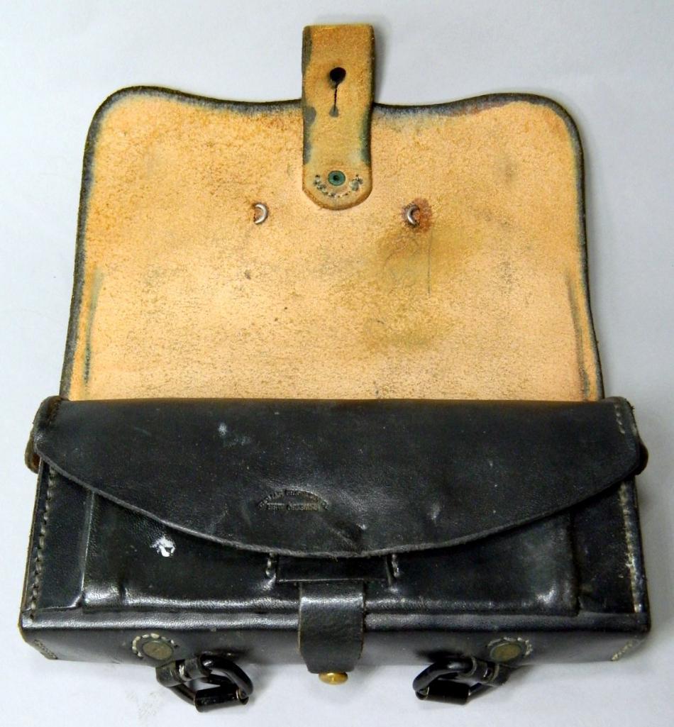 Confederate States Civil War CS Leather Cartridge Box