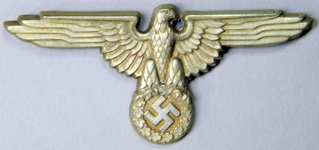 WW2 Waffen SS Officers Visor Cap Eagle & Skull