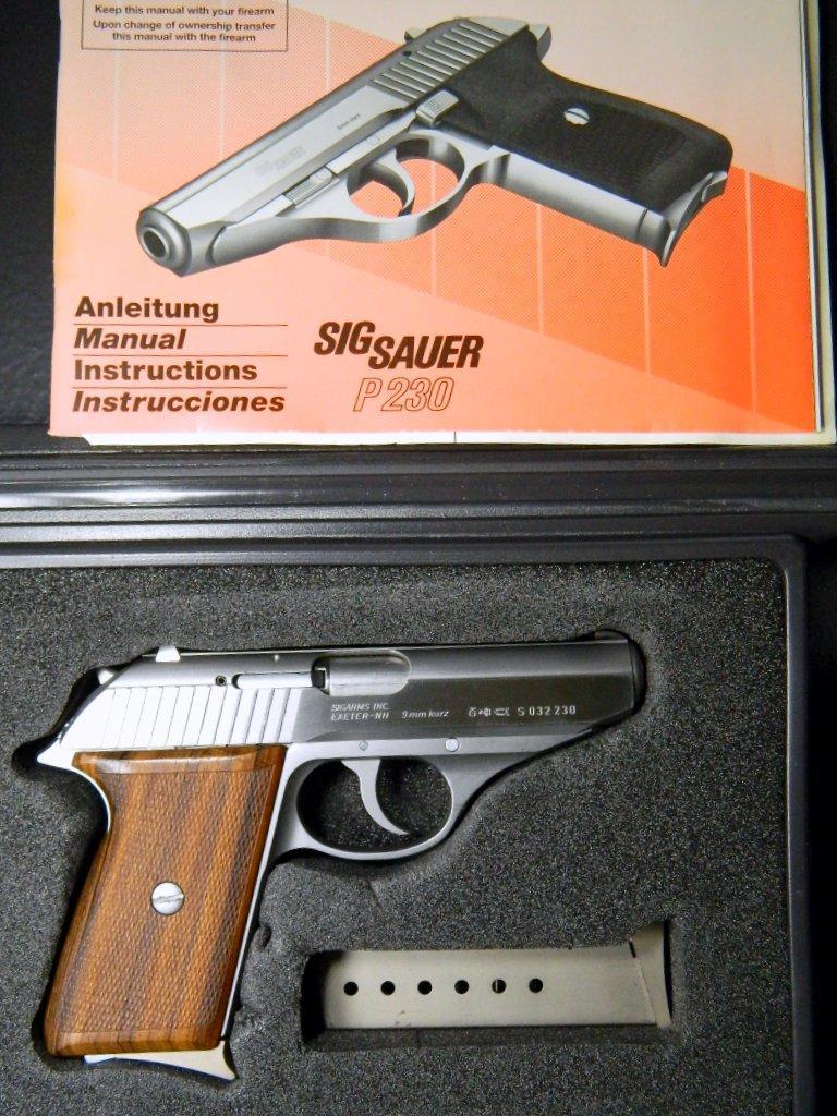 Sig Sauer Model P230SL .380 Cal Semi-auto Stainless Steel Pistol, Box