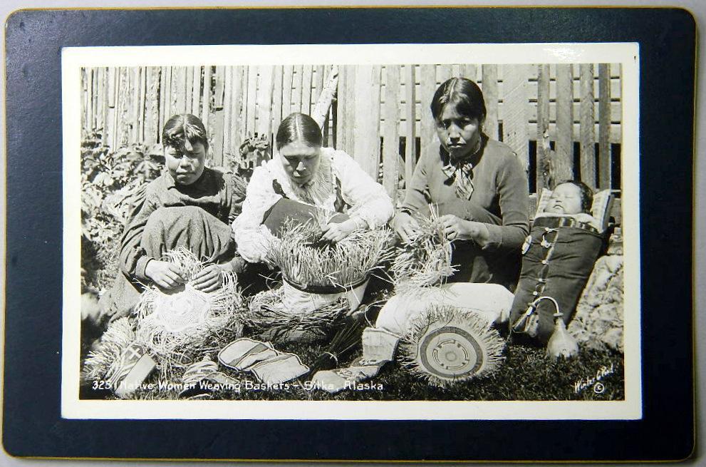 Old West Alaskan Indian Squaws Cowboy Era Cabinet Card Photograph