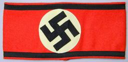 Waffen SS Shutz Staffel Officers Swastika Overcoat Arm Band, German WWII