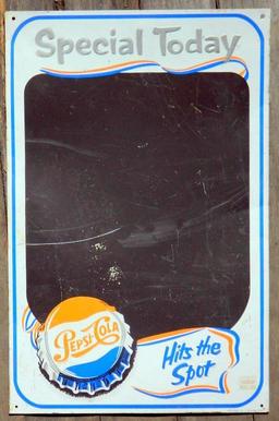 Vintage Pepsi Metal blackboard Sign