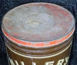 Miller's Pretzels Lidded Tin