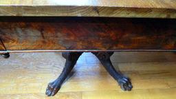 Double Drop-leaf Table with Highly Detailed Claw Feet