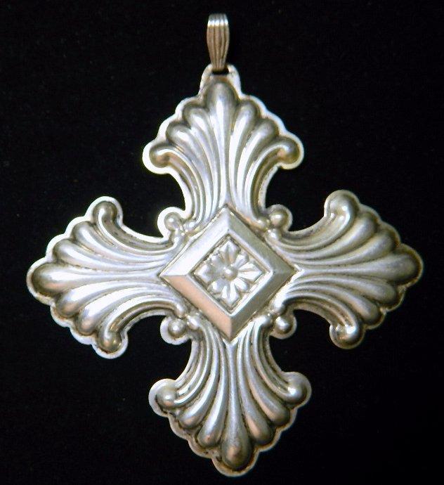 Three (3) Vintage Reed and Barton Sterling Silver Christmas Crosses