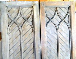 Pair of Large Antique Architectural Wooden Doors