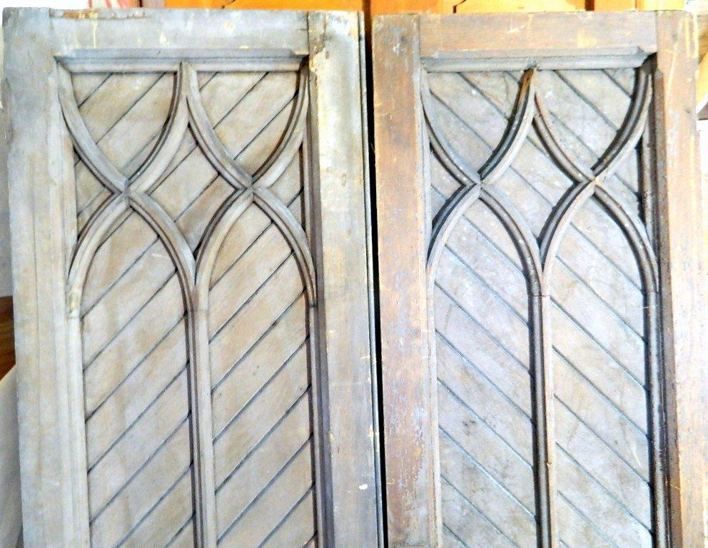 Pair of Large Antique Architectural Wooden Doors