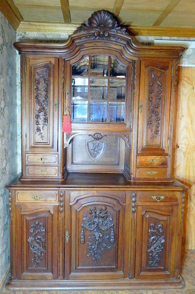 Henri II French Style Buffet a Deux Corps