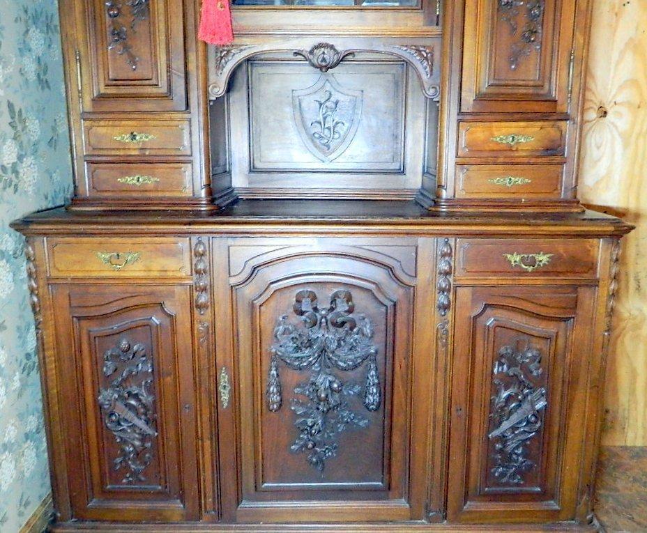 Henri II French Style Buffet a Deux Corps