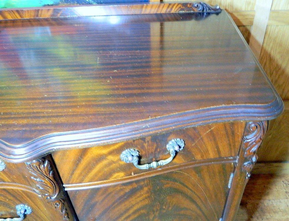 Chippendale Walnut Buffet, English