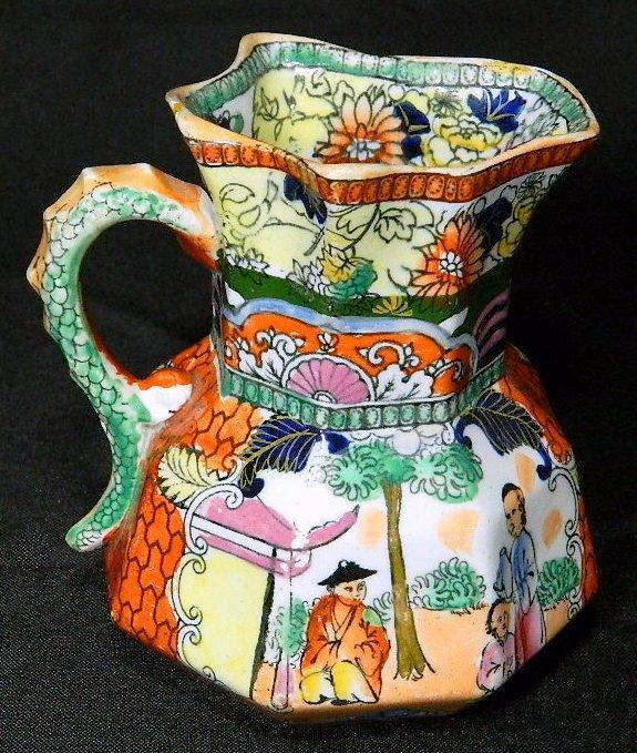 Mason's Patent Ironstone China "Conversation Pattern" Pitcher