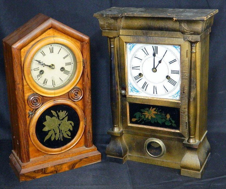 Antique Mantel Clocks Grouping, Seth Thomas and E. Ingraham & Co.