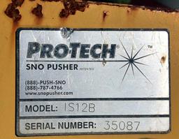 Pro-Tech Sno Pusher Plow, Model IS12B