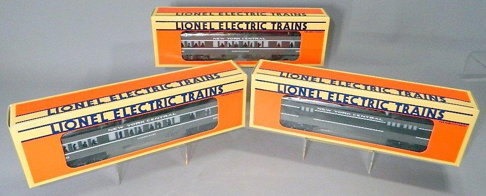 Lionel Electric Trains New York Central Observation, Passenger, and Baggage Cars