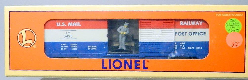 Lionel Cola Ice Car, Animated Mermaid Transport, and U.S. Mail Train Cars