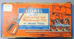 Lionel Accessories: Diesel Horn Shed, Lubricating and Maintenance Kit, Five Full Color Billboards