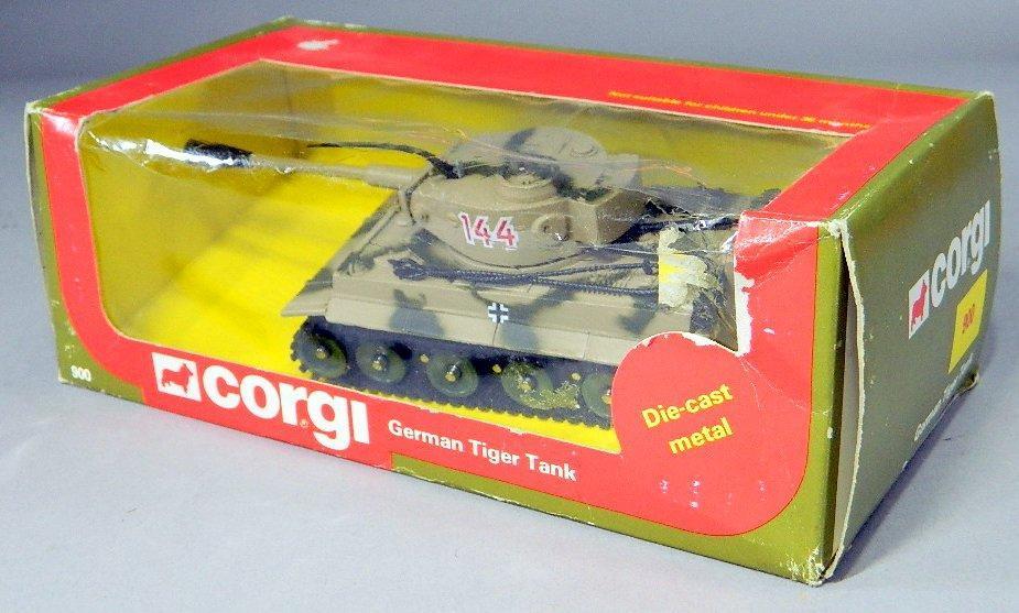 Corgi Die-cast German Tiger Tank and Rocket Launcher