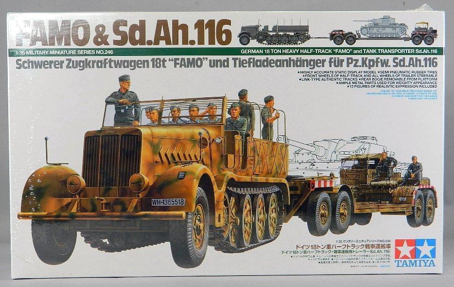 Tamiya German Half-Track FAMO and Tank Transporter Model