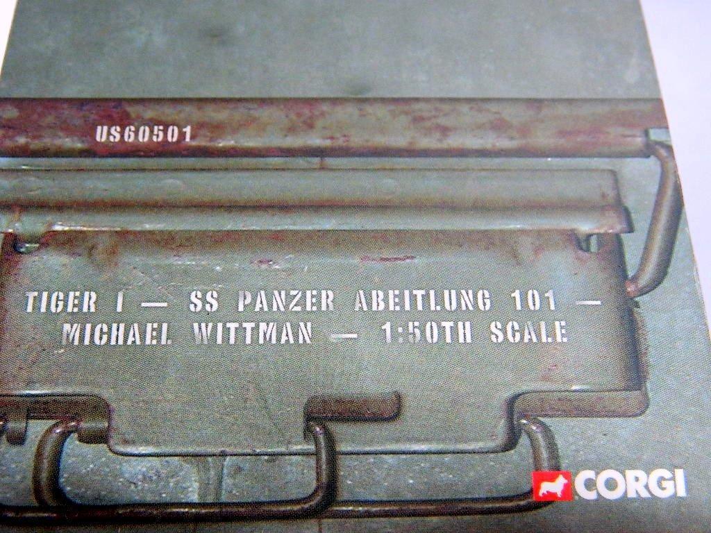 Corgi D-Day 60th Anniversary Model Tank: Tiger I SS Panzer Abeitlung 101 Michael Wittman