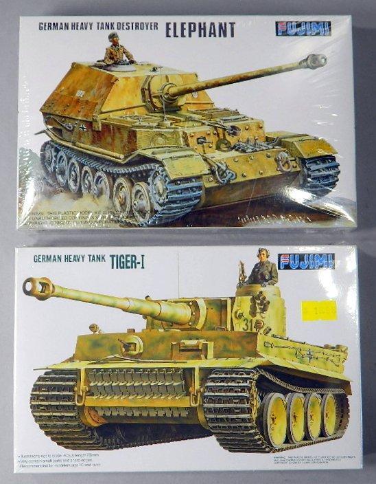 Fujimi Model Tanks: German Heavy Tank Destroyer Elephant and German Heavy Tank Tiger-1