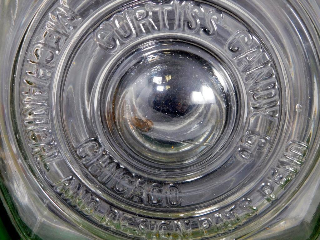 Curtiss Candy Co. Chicos New Spanish Peanut Glass Jar