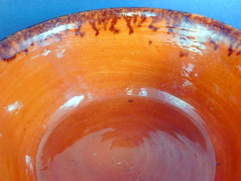 York Co. PA Antique Redware Bowl