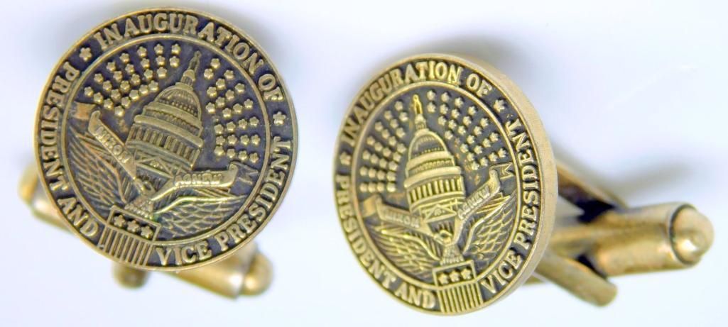 Pair of Cuff Links, 1969 Inauguration of President Nixon and Vice President Agnew