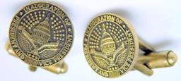 Pair of Cuff Links, 1969 Inauguration of President Nixon and Vice President Agnew