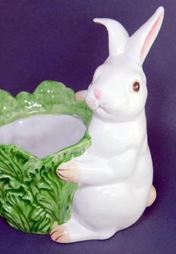 Vintage Trump Plaza Rabbit Planter, 1987