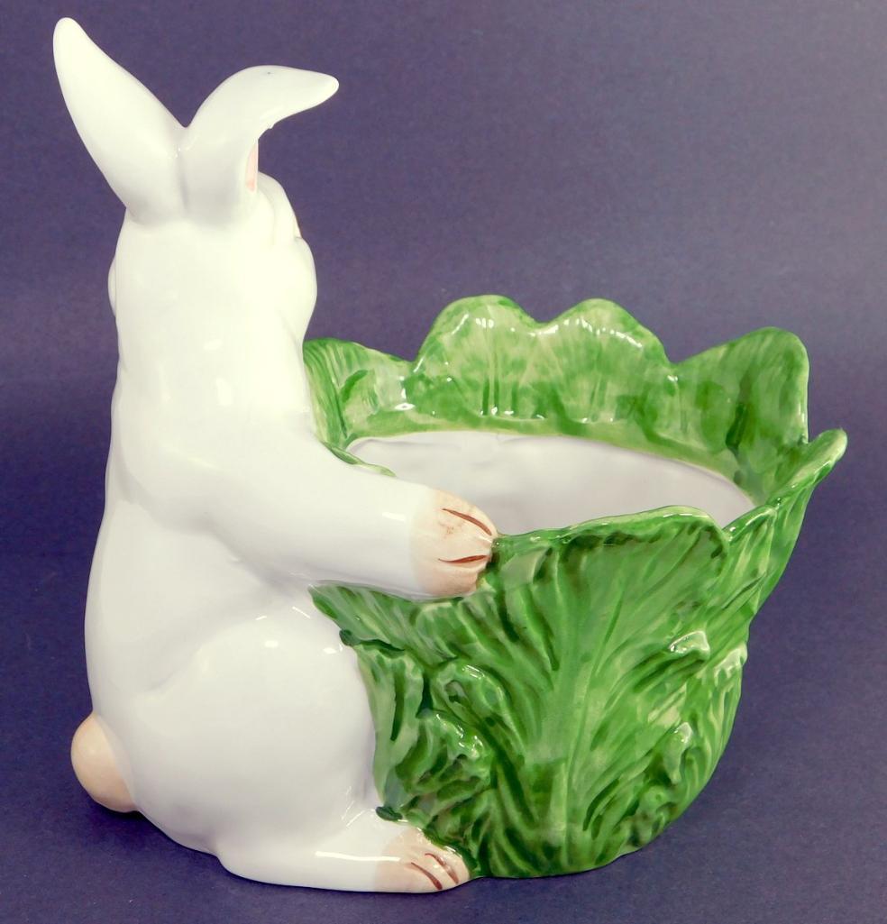 Vintage Trump Plaza Rabbit Planter, 1987