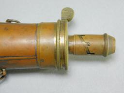 Civil War Shell-embossed Copper Powder Flask