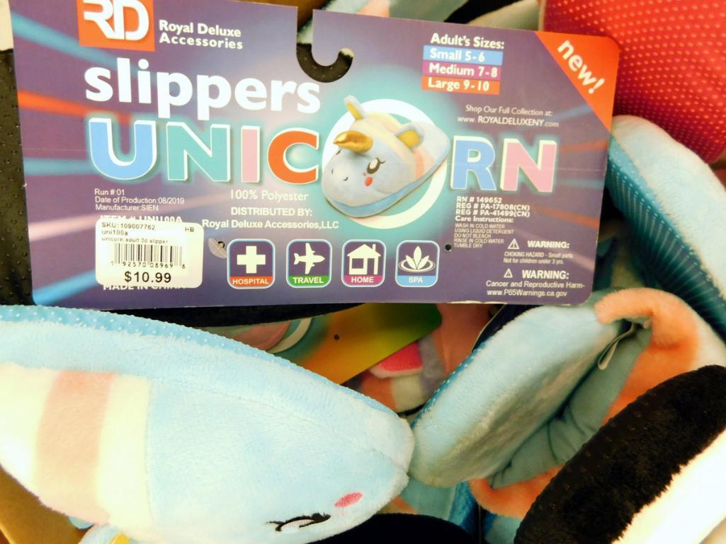 Big Box Full of Royal Deluxe Childrens' Unicorn Slippers