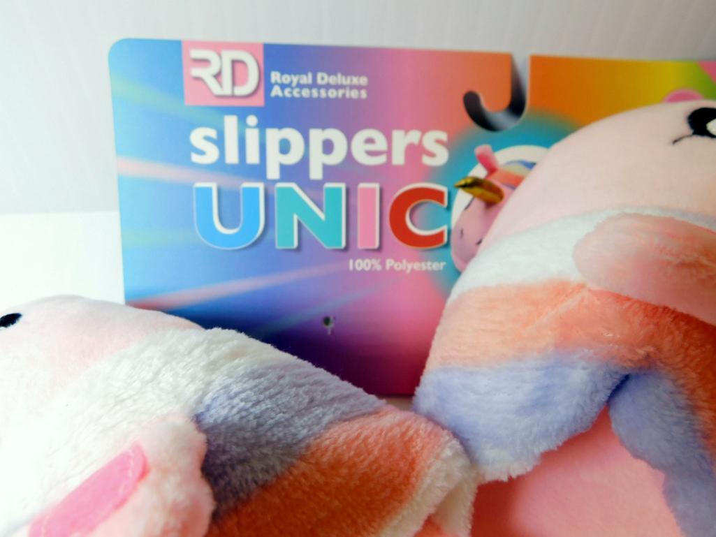 Big Box Full of Royal Deluxe Childrens' Unicorn Slippers