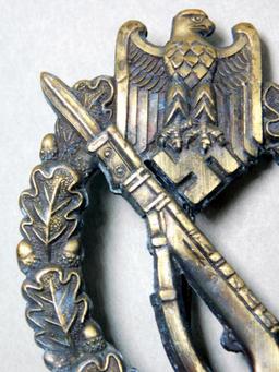 WWII Army Wehrmacht Bronze Infantry Assault Badge