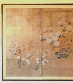 Japanese 4-panel Folding Screen Wall Art