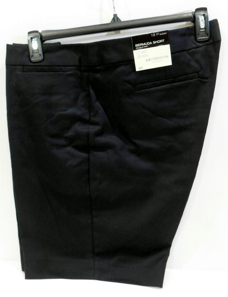 Liz Claiborne Career Bermuda Shorts in Black, 55 Pair