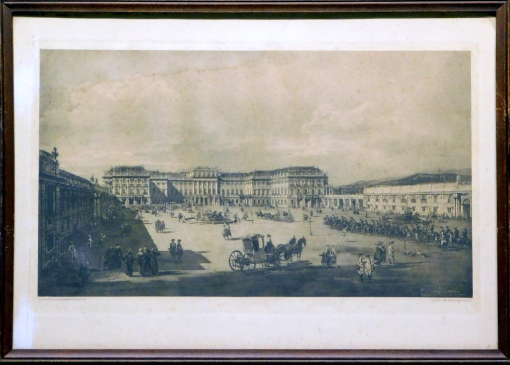 Giovanni Antonio Canal (Canaletto), Schonbrunn (Hofseite) Hapsburg Print