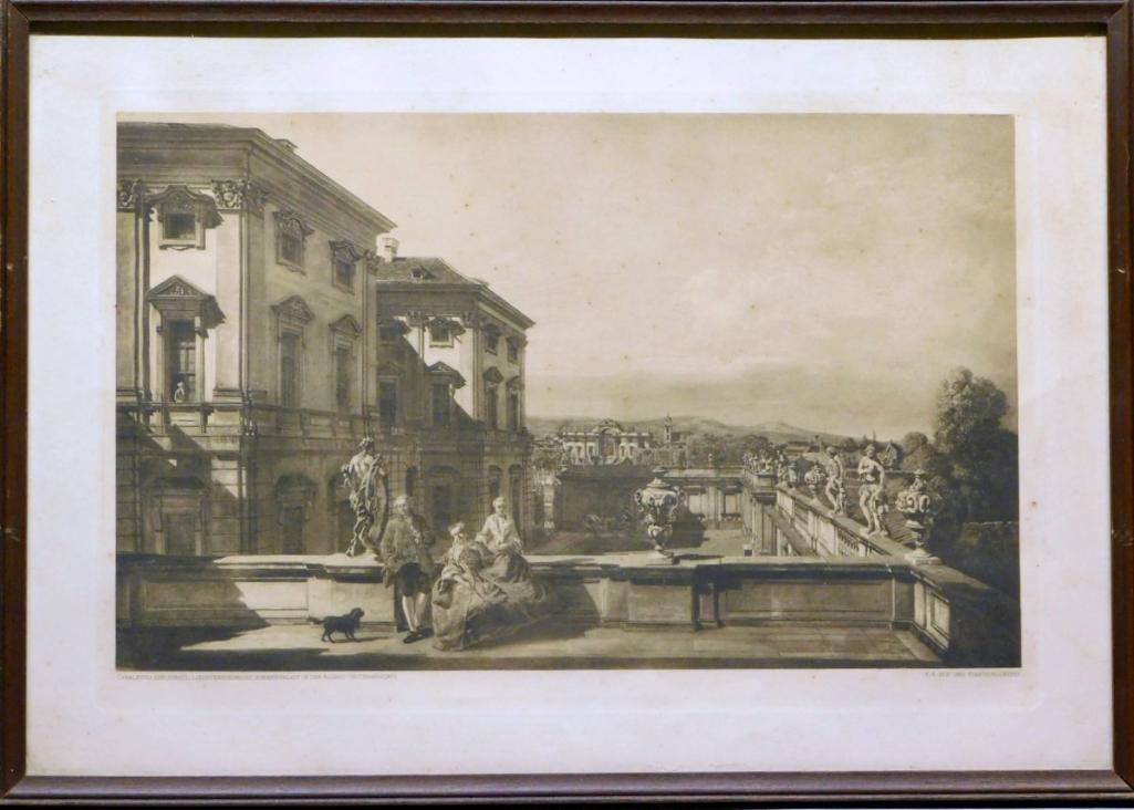 Canaletto, Der Furstl, Liechtensteinsche Sommerpalast In Der Rossau (Seitenansicht) Print