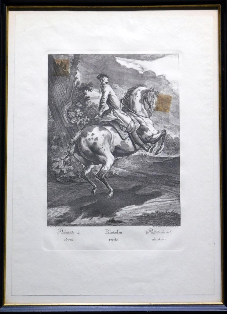 Grouping of Two Johann Elias Ridinger Horse with Rider Prints