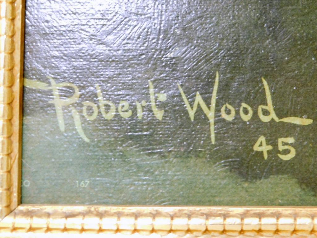 Robert Wood Seascape, Framed, Signed