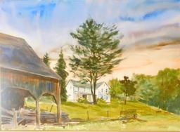 Timothy J. Weaver Fine Art, Pennsylvania Farm Scene, Watercolor