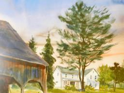 Timothy J. Weaver Fine Art, Pennsylvania Farm Scene, Watercolor