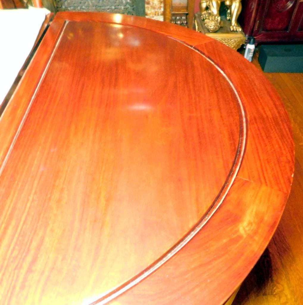 Wooden Dining Table and Chairs, with Custom Glass Panels