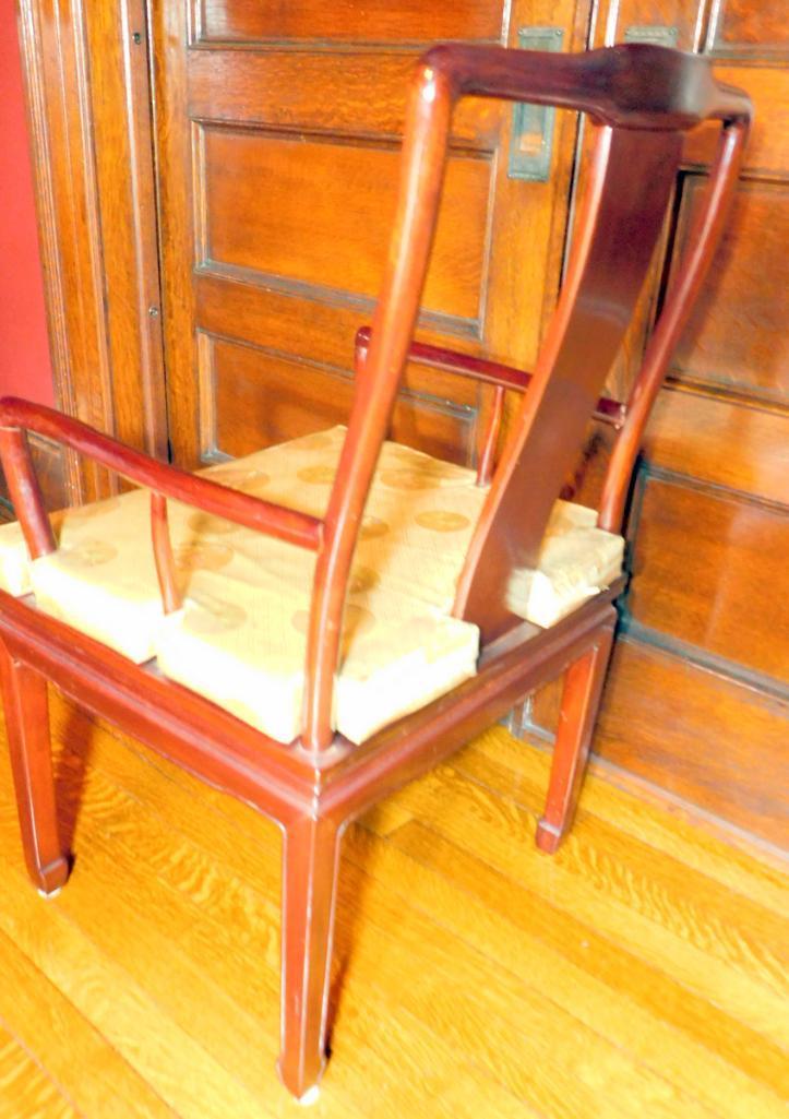 Wooden Dining Table and Chairs, with Custom Glass Panels