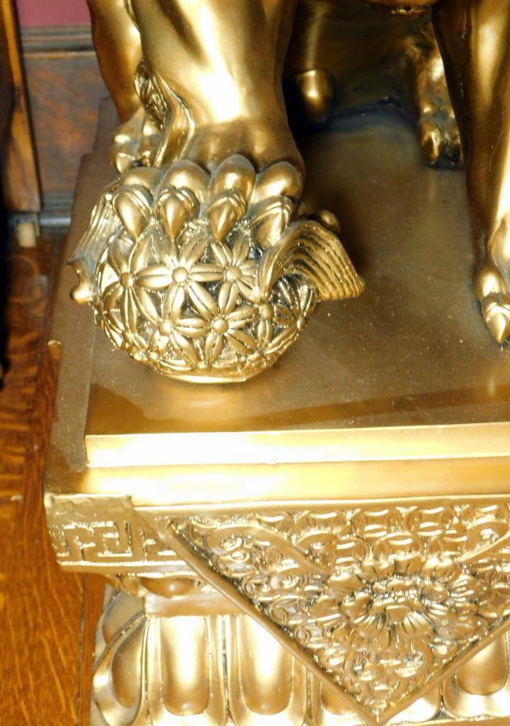 Pair of Golden Foo Dogs