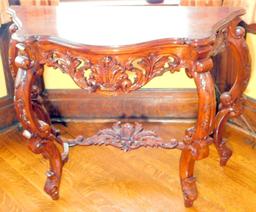 Ornate Wooden Console Table