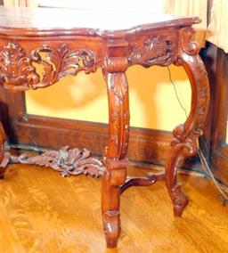 Ornate Wooden Console Table