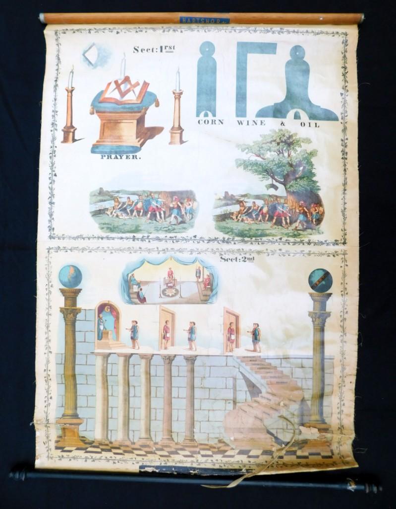 Masonic Degree The Master's Carpet Prayer Corn Wine & Oil, John Sherer