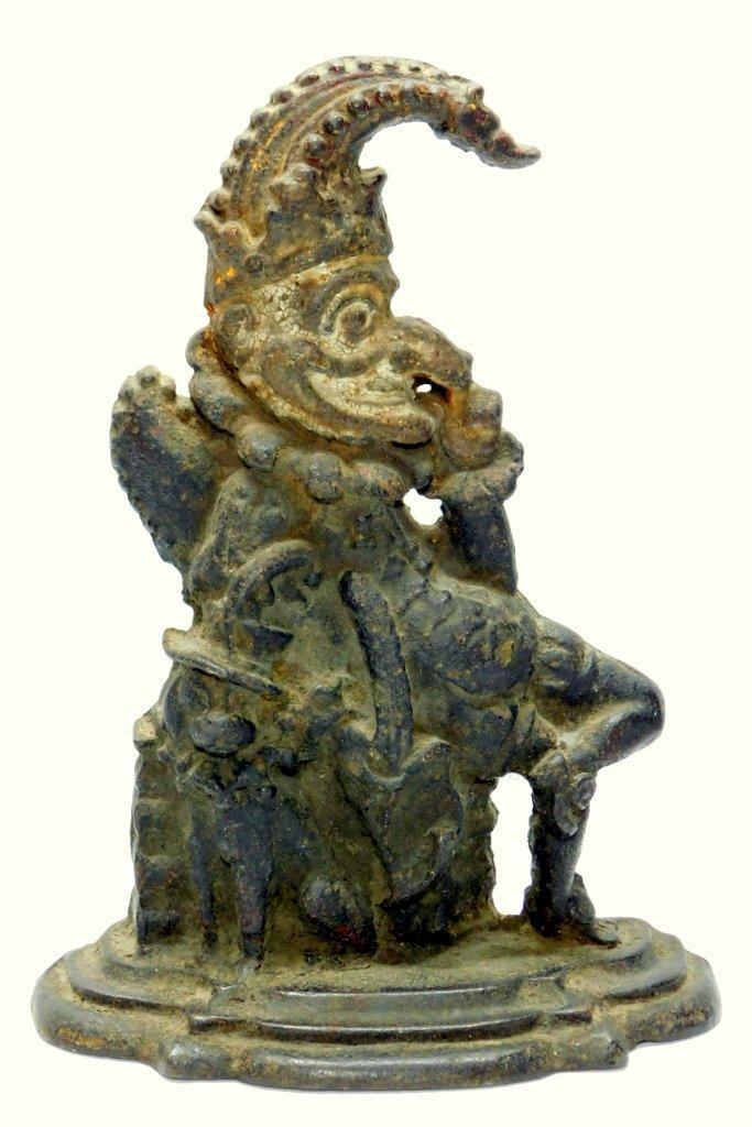 Mr. Punch and Toby Victorian Cast Iron Door Stop