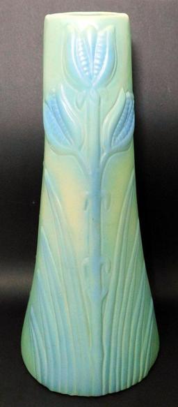 Van Briggle Art Pottery Yucca w/ Seed Pods Floor Vase, Shape 157